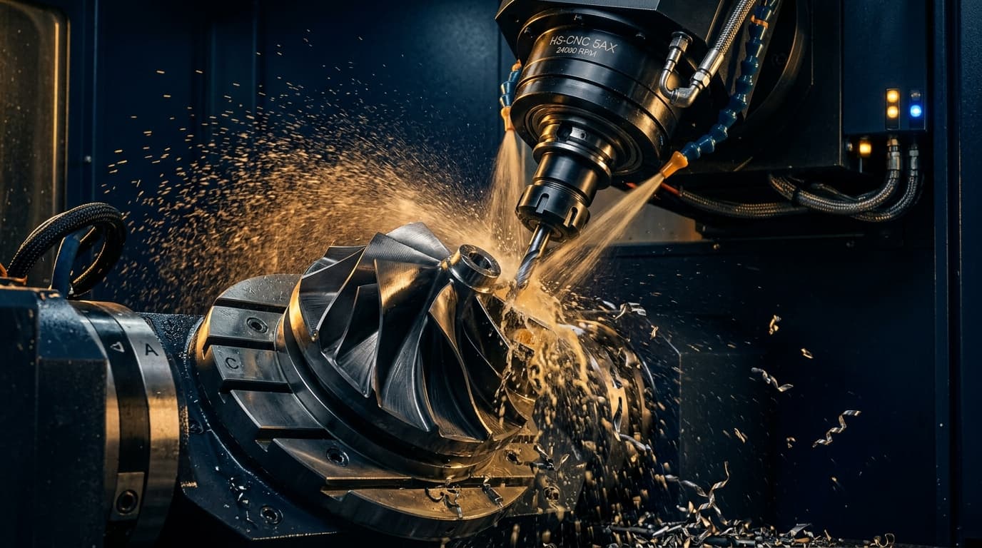 High precision 5-axis CNC titanium machining